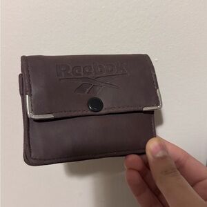 Reebok Dark Brown Wallet with Silver Details